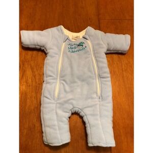 Baby Merlin's Magic Sleepsuit Microfleece Blue 6-9 Months 18-21 lbs MSS-BL